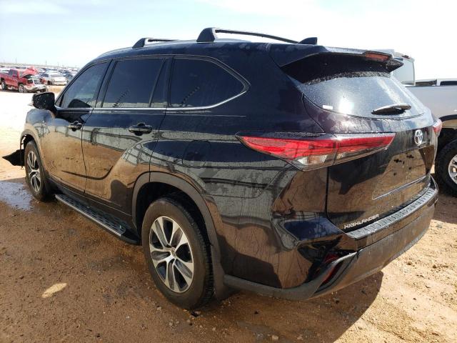 5TDGZRAH7NS102882 - 2022 TOYOTA HIGHLANDER XLE Սև լուսանկար 2