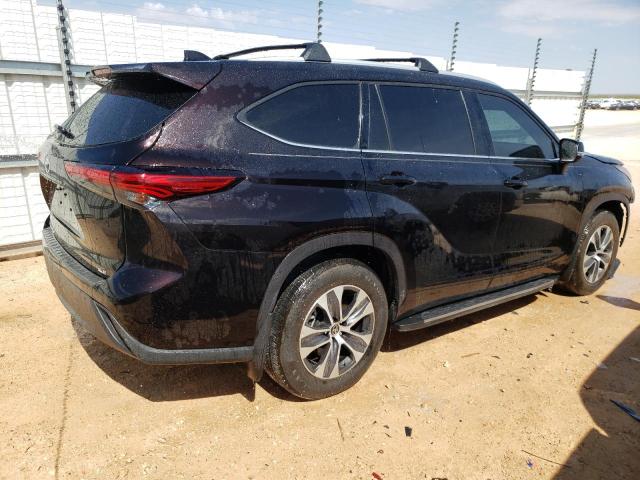 5TDGZRAH7NS102882 - 2022 TOYOTA HIGHLANDER XLE Սև լուսանկար 3