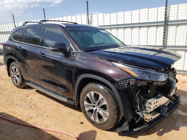 5TDGZRAH7NS102882 - 2022 TOYOTA HIGHLANDER XLE Սև լուսանկար 4