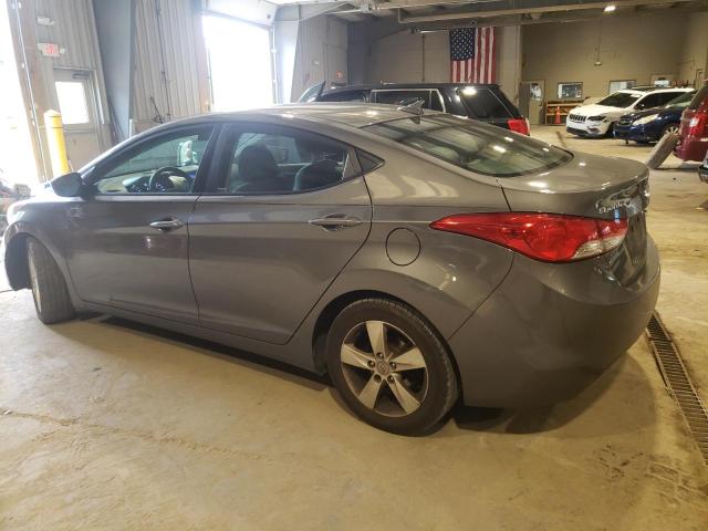 5NPDH4AE8DH238179 - 2013 HYUNDAI ELANTRA GLS GRAY photo 2