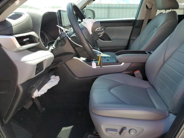 5TDGZRAH4NS124953 - 2022 TOYOTA HIGHLANDER XLE GRAY photo 7