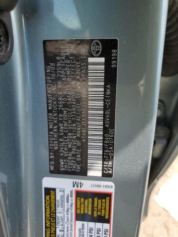 4T4BF3EK9AR061166 - 2010 TOYOTA CAMRY BASE GRAY photo 12