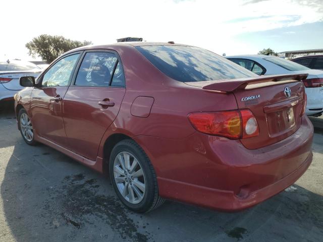 1NXBU4EEXAZ266107 - 2010 TOYOTA COROLLA BASE RED photo 3