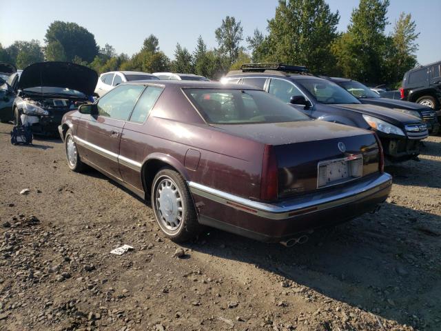 1G6ET1297RU621288 - 1994 CADILLAC ELDORADO TOURING BURGUNDY photo 3