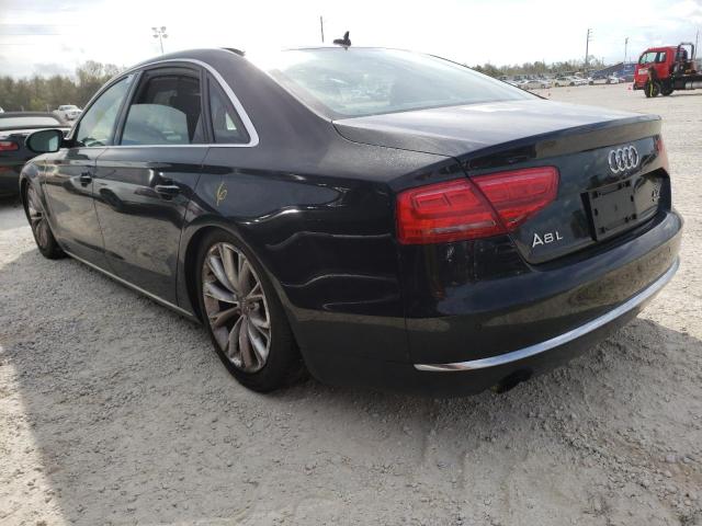 WAURVAFD6BN017185 - 2011 AUDI A8 L QUATTRO BLACK photo 3