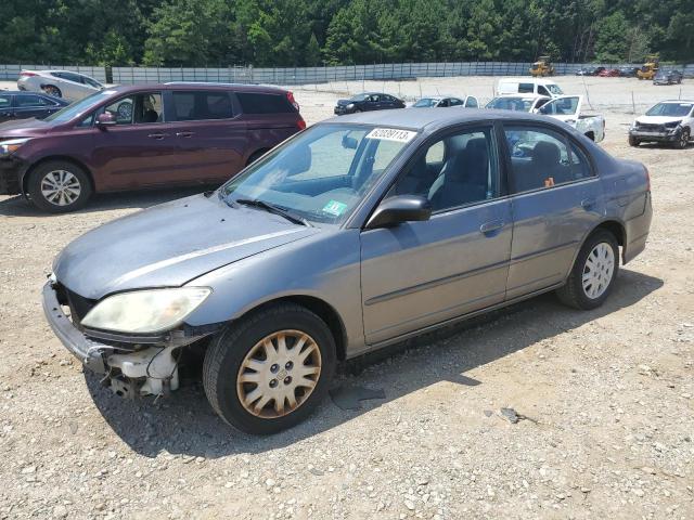 2HGES16574H539694 - 2004 HONDA CIVIC LX SILVER photo 1