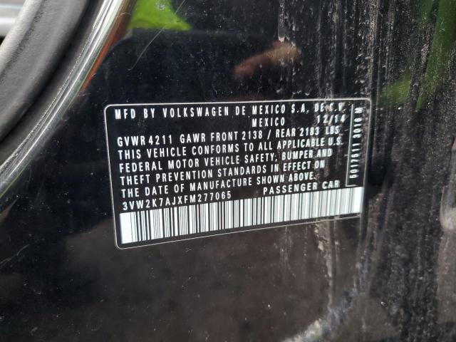 3VW2K7AJXFM277065 - 2015 VOLKSWAGEN JETTA BASE 黑色 照片 13