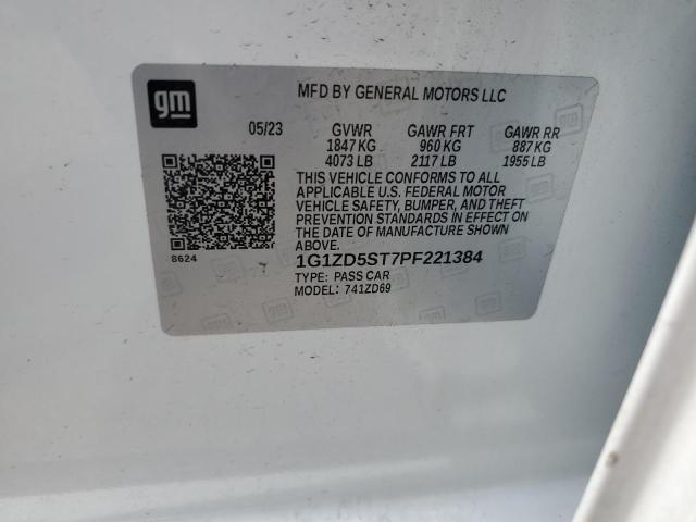 1G1ZD5ST7PF221384 - 2023 CHEVROLET MALIBU LT WHITE photo 13