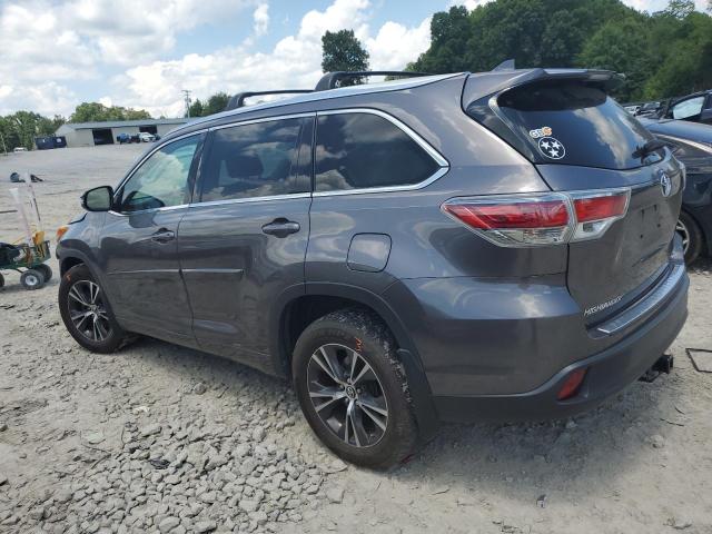 5TDJKRFH6GS303517 - 2016 TOYOTA HIGHLANDER XLE GRAY photo 2