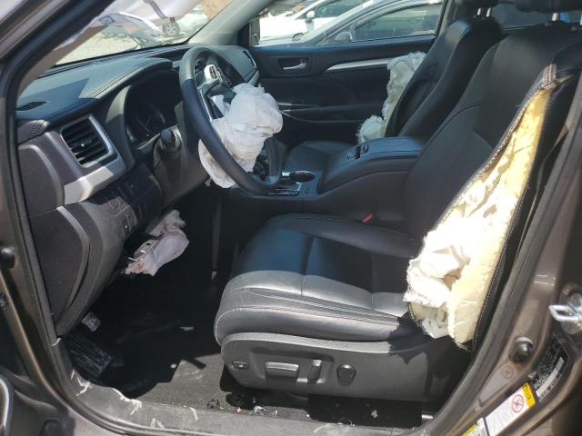 5TDJKRFH6GS303517 - 2016 TOYOTA HIGHLANDER XLE GRAY photo 7