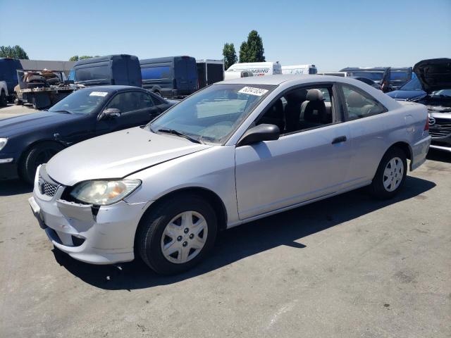 1HGEM22305L027607 - 2005 HONDA CIVIC DX VP SILVER photo 1