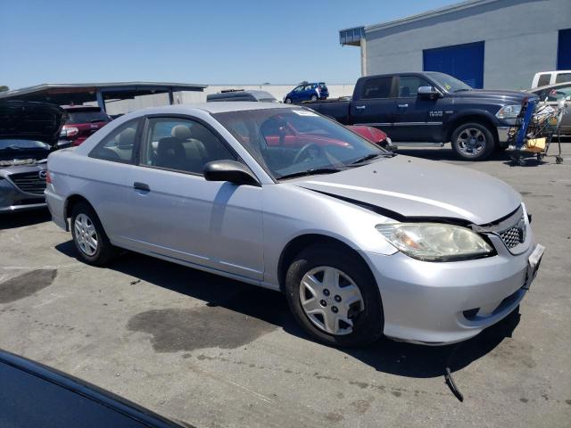 1HGEM22305L027607 - 2005 HONDA CIVIC DX VP SILVER photo 4