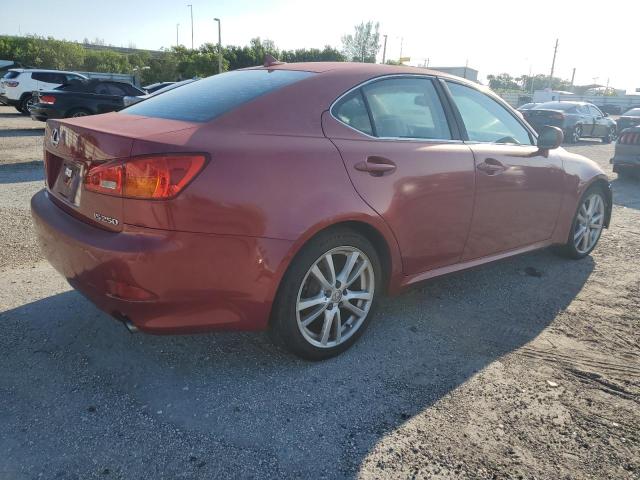 JTHBK262372024927 - 2007 LEXUS IS 250 RED photo 3