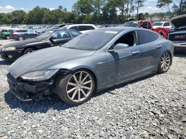 5YJSA1AG5DFP04922 - 2013 TESLA MODEL S GRAY photo 1