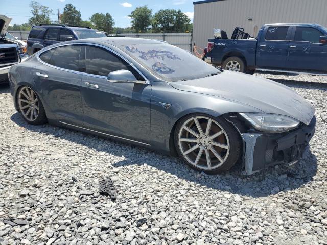 5YJSA1AG5DFP04922 - 2013 TESLA MODEL S GRAY photo 4