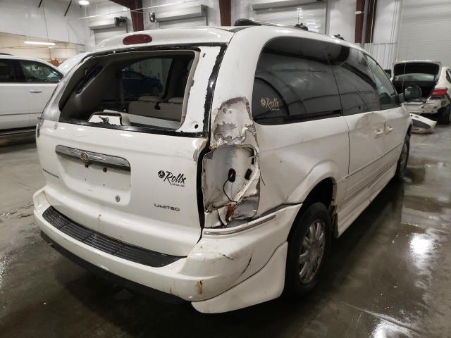 2C8GP64L25R164167 - 2005 CHRYSLER TOWN & COU LIMITED WHITE photo 4