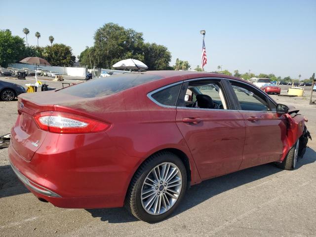 3FA6P0HDXER247780 - 2014 FORD FUSION SE RED photo 3