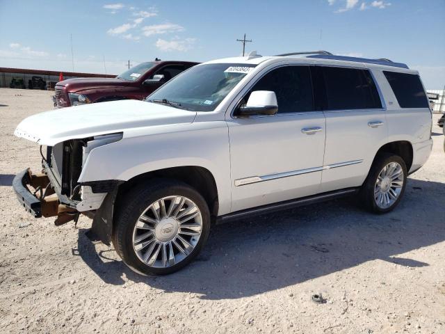 1GYS4DKJ4JR126007 - 2018 CADILLAC ESCALADE PLATINUM WHITE photo 1