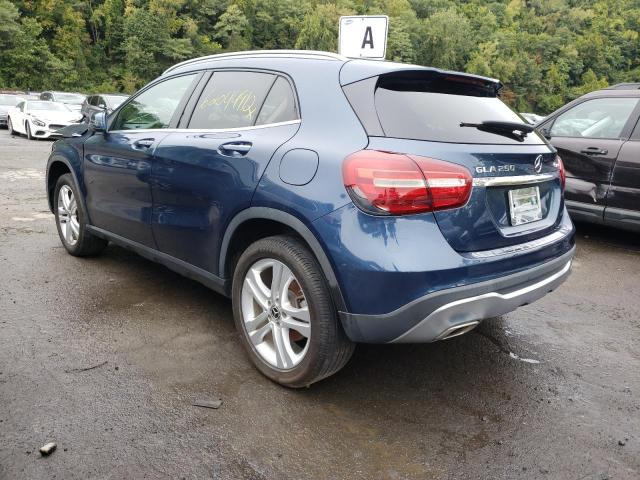 WDCTG4GB1LJ666428 - 2020 MERCEDES-BENZ GLA 250 4MATIC BLUE photo 3