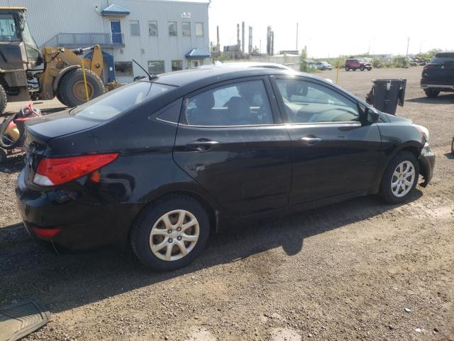 KMHCT4AE1CU044331 - 2012 HYUNDAI ACCENT GLS BLACK photo 3