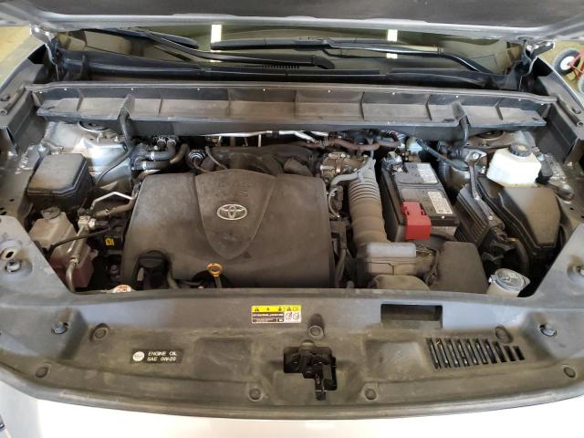 5TDGZRAH6MS528836 - 2021 TOYOTA HIGHLANDER XLE SILVER photo 12