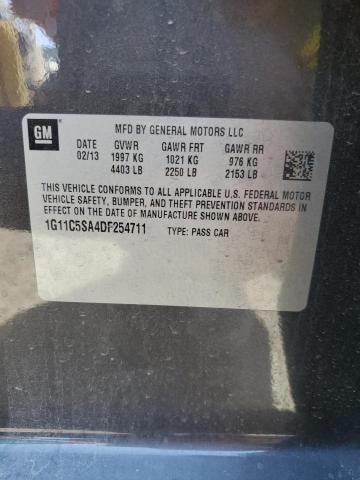 1G11C5SA4DF254711 - 2013 CHEVROLET MALIBU 1LT 石墨色 照片 12