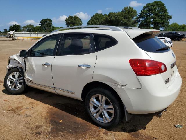 JN8AS5MV4DW642472 - 2013 NISSAN ROGUE S WHITE photo 2