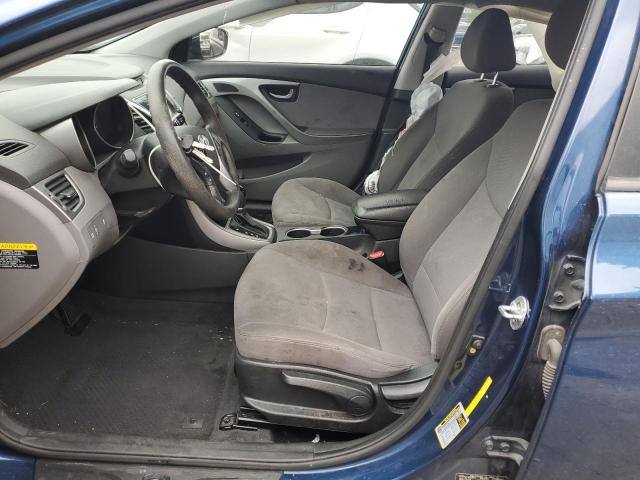 KMHDH4AE4FU388391 - 2015 HYUNDAI ELANTRA SE BLUE photo 7