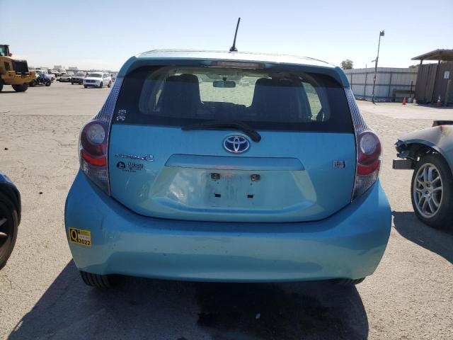 JTDKDTB3XC1030580 - 2012 TOYOTA PRIUS C TURQUOISE photo 6