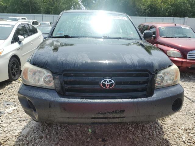 JTEHD21A340029388 - 2004 TOYOTA HIGHLANDER BLACK photo 5