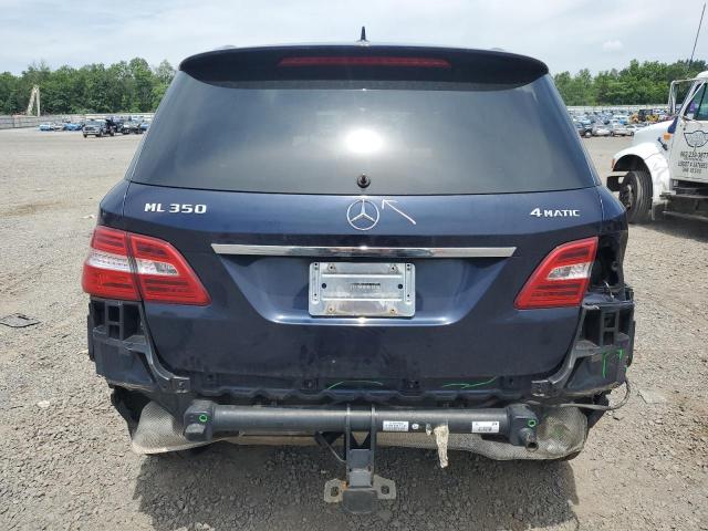 4JGDA5HB2FA457375 - 2015 MERCEDES-BENZ ML 350 4MATIC BLUE photo 6