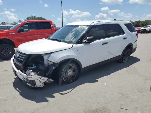 1FM5K8AR5KGB43785 - 2019 FORD EXPLORER POLICE INTERCEPTOR WHITE photo 1