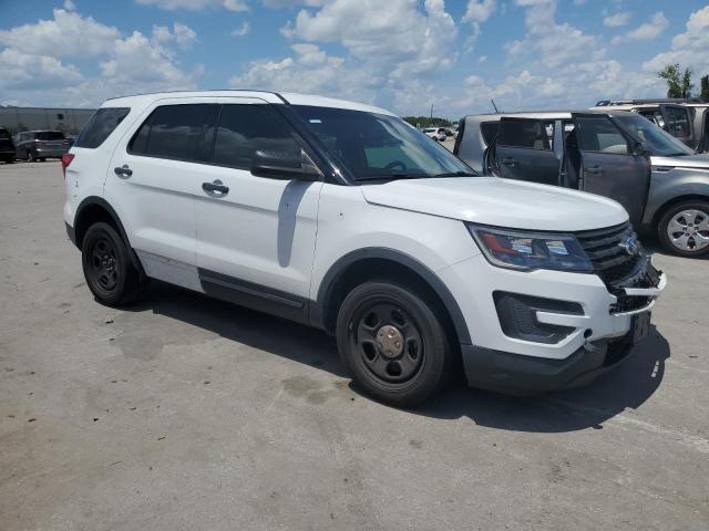 1FM5K8AR5KGB43785 - 2019 FORD EXPLORER POLICE INTERCEPTOR WHITE photo 4