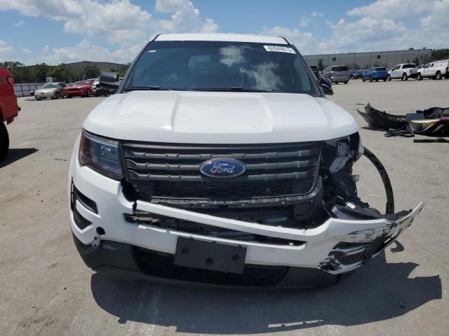 1FM5K8AR5KGB43785 - 2019 FORD EXPLORER POLICE INTERCEPTOR WHITE photo 5