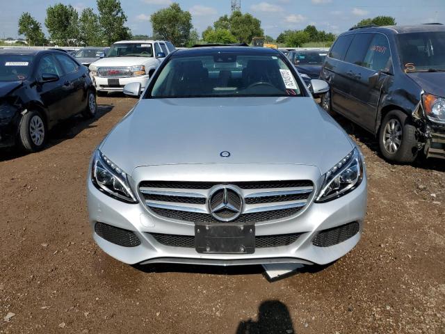 55SWF4KB1GU150448 - 2016 MERCEDES-BENZ C 300 4MATIC SILVER photo 5