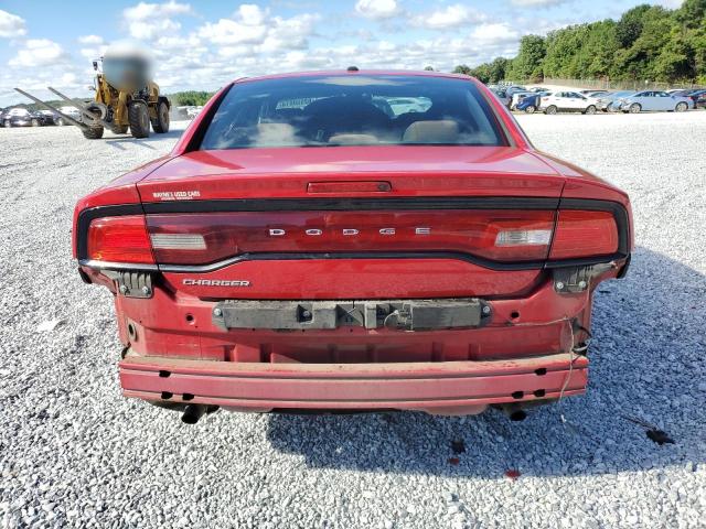 2C3CDXBGXCH301268 - 2012 DODGE CHARGER SE RED photo 6