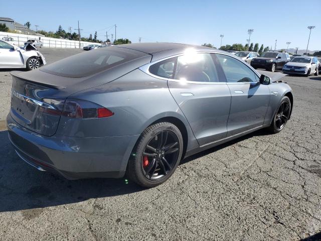 5YJSA1H13EFP37100 - 2014 TESLA MODEL S CHARCOAL photo 3