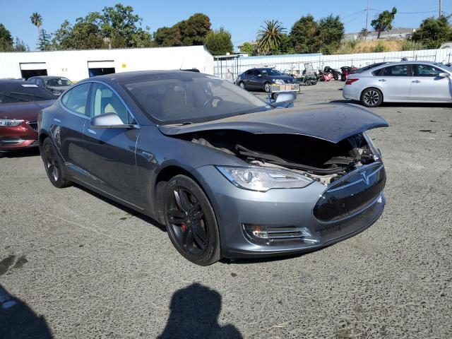 5YJSA1H13EFP37100 - 2014 TESLA MODEL S CHARCOAL photo 4