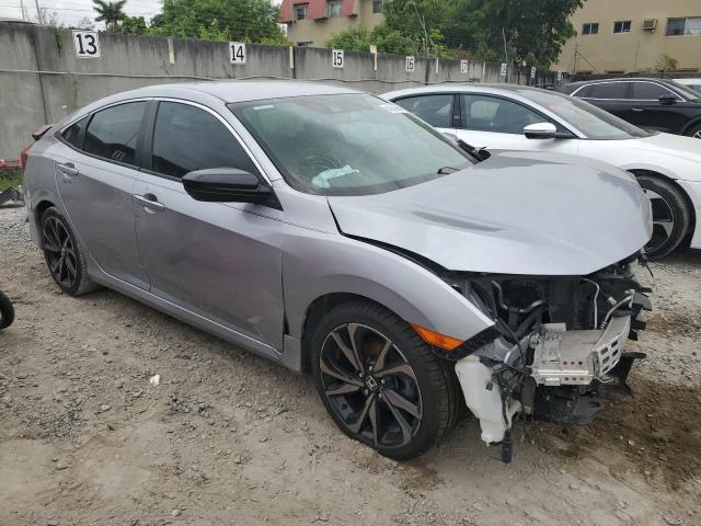 2HGFC2F88KH593780 - 2019 HONDA CIVIC SPORT GRAY photo 4