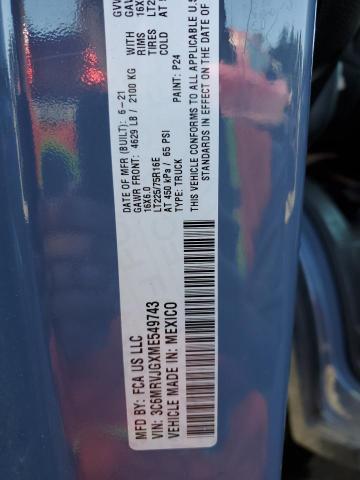 3C6MRVJGXME549743 - 2021 RAM PROMASTER 3500 HIGH 蓝色 照片 13