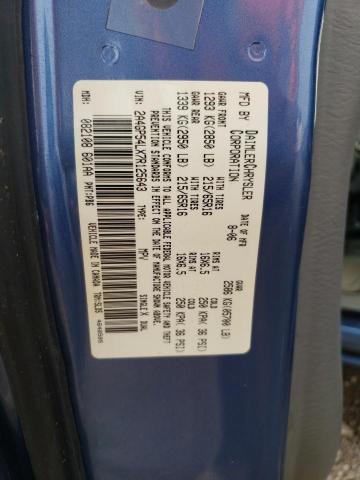 2A4GP54LX7R125643 - 2007 CHRYSLER TOWN & COU TOURING 蓝色 照片 13