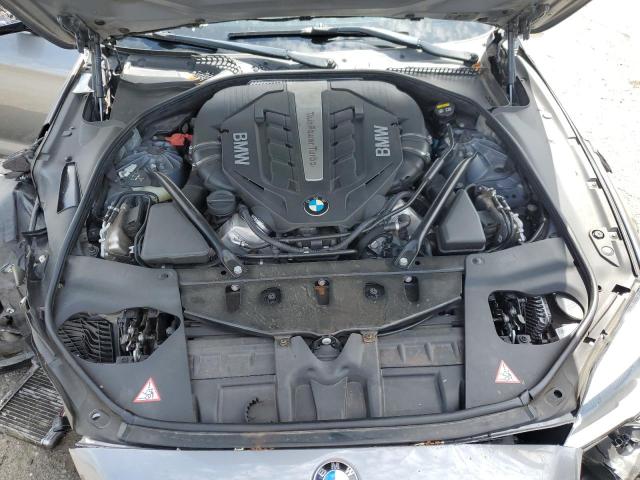 WBA6D4C58GD977125 - 2016 BMW 650 I GRAN COUPE GRAY photo 11