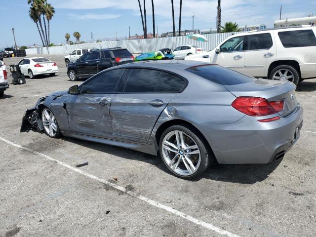 WBA6D4C58GD977125 - 2016 BMW 650 I GRAN COUPE GRAY photo 2