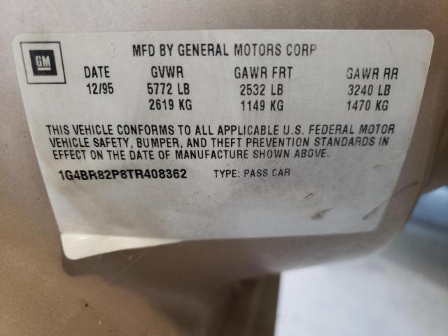 1G4BR82P8TR408362 - 1996 BUICK ROADMASTER BASE ნარინჯისფერი ფოტო 13