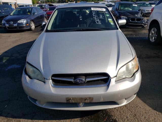 4S3BL626067201319 - 2006 SUBARU LEGACY 2.5I LIMITED SILVER photo 5