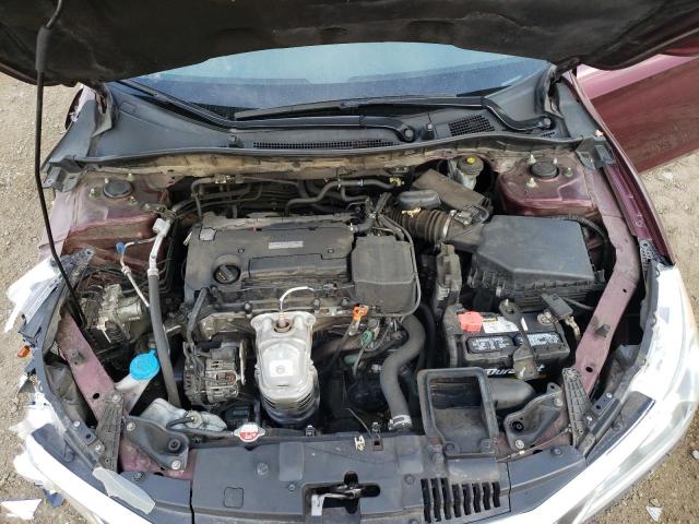 1HGCR2F36HA017666 - 2017 HONDA ACCORD LX BURGUNDY photo 11