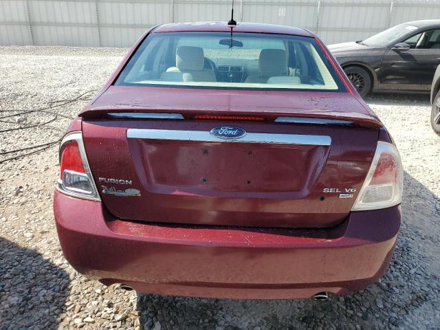 3FAHP02177R160039 - 2007 FORD FUSION SEL MAROON photo 6