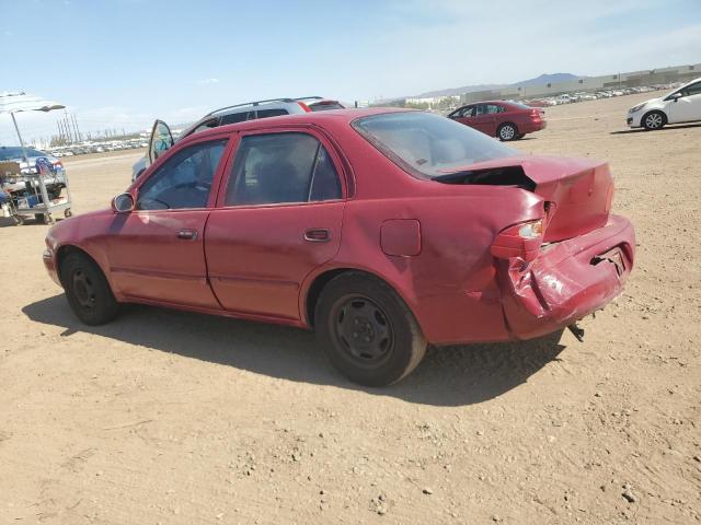 1Y1SK52851Z421532 - 2001 CHEVROLET GEO PRIZM BASE RED photo 2