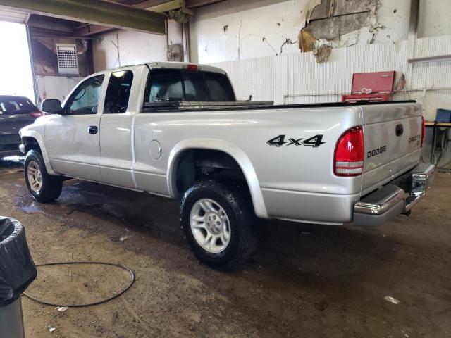 1D7HG42N24S713982 - 2004 DODGE DAKOTA SLT SILVER photo 2