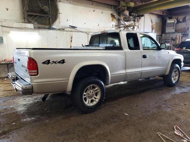 1D7HG42N24S713982 - 2004 DODGE DAKOTA SLT SILVER photo 3